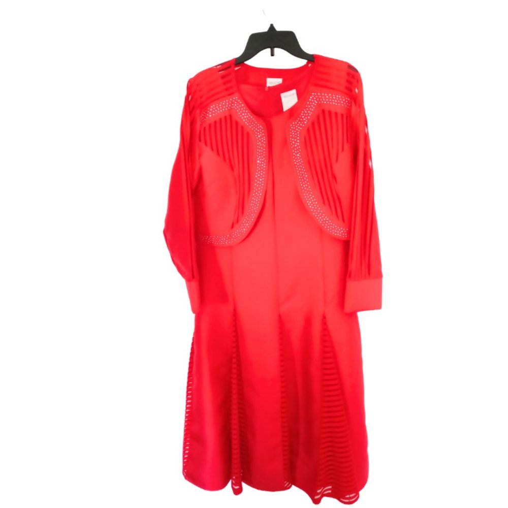Regalia 2 PC dress suit l Red Jacket l Red Dress l Business